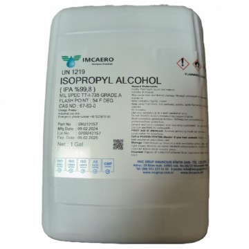 ISOPROPYL ALCOHOL  ASTM D 770  TT-I-735A GRADE A DIN 53245 ACS 8th addition, PWC11-14